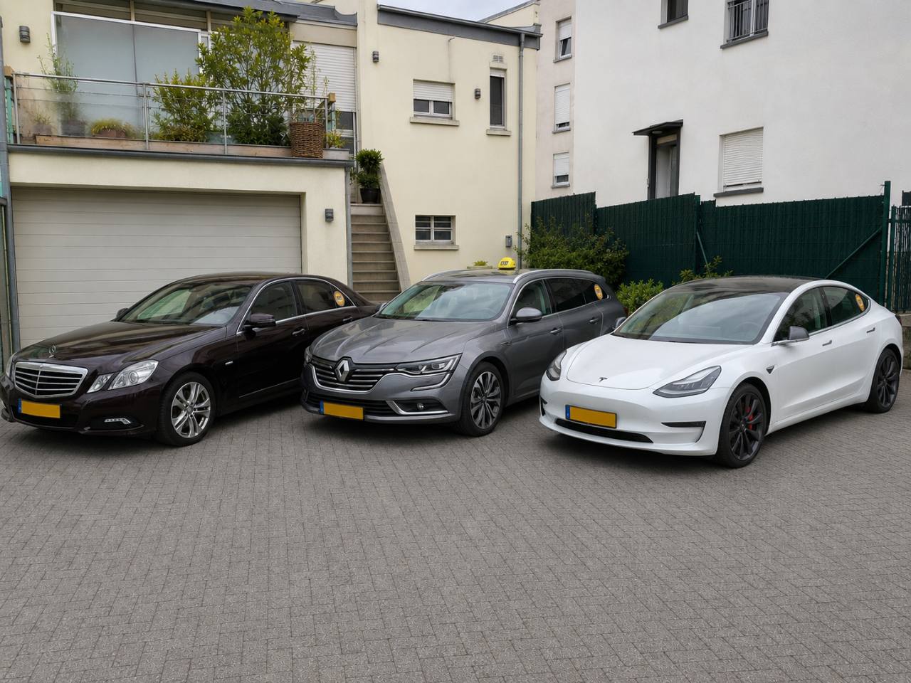 Flotte Taxi Marques réunissant les véhicules